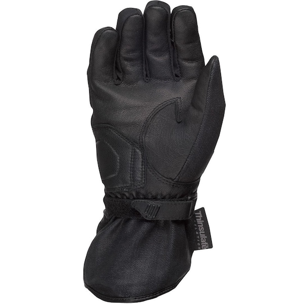 Women'S Black Rose Gloves Black Xl